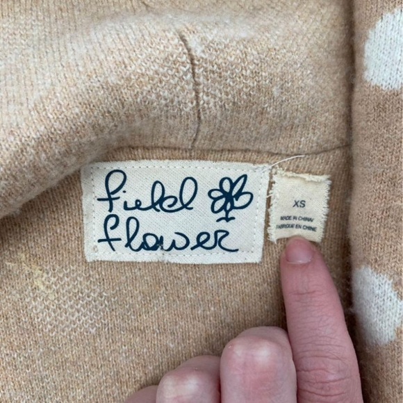 Anthropologie field flower jacket/sweater - Picture 2 of 3